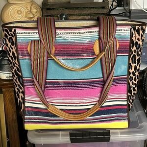 Consuela Thelma Multicolor Striped Tote Bag EUC